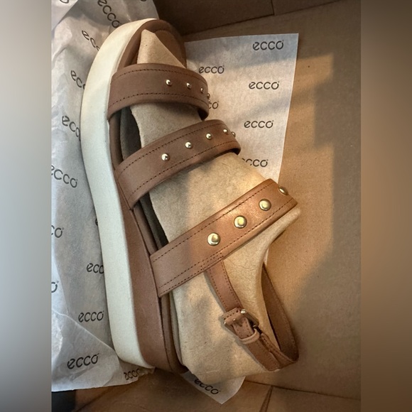 NWT - ECCO Women’s Touch Sandal Plateau Wedge - Picture 4 of 8
